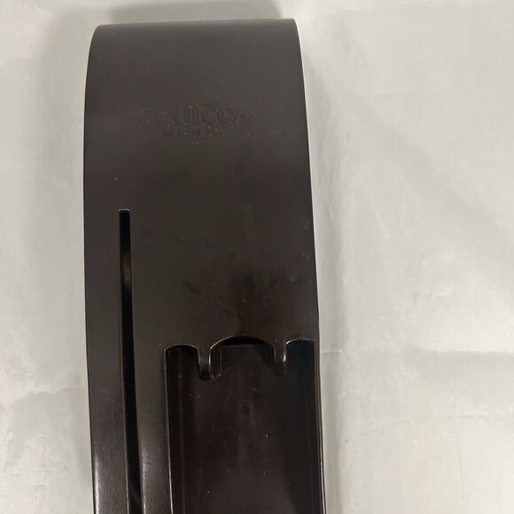 Cutco Knife Utensil Holder Wall Mount Block Brown Bakelite USA Made - Picture 2 of 4